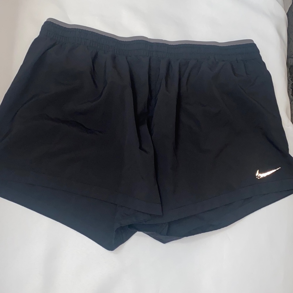 Nike Dri - Fit black running shorts. Large